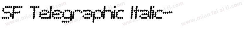SF Telegraphic Italic字体转换